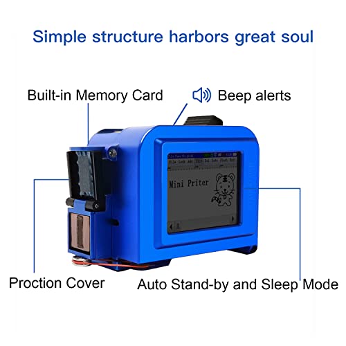 Phezer Mini Handheld Inkjet Printer Pc11 For All Materials, With Touch Screen And Quick-Drying Ink Cartridge, Portable Pocket Marking Device For Label/Date/Barcode/Logo/Qrcode/Batch Number/Image #TOP5