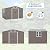 ALAULM 10'x8' Outdoor Storage Shed Outdoor Galvanized Metal Tool Shed with Vents & Sliding Door, Waterproof Garden Shed for Patio,Lawn,Backyard to Store Bikes,Tools-Brown