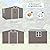 ALAULM 10'x8' Outdoor Storage Shed Outdoor Galvanized Metal Tool Shed with Vents & Sliding Door, Waterproof Garden Shed for Patio,Lawn,Backyard to Store Bikes,Tools,Brown