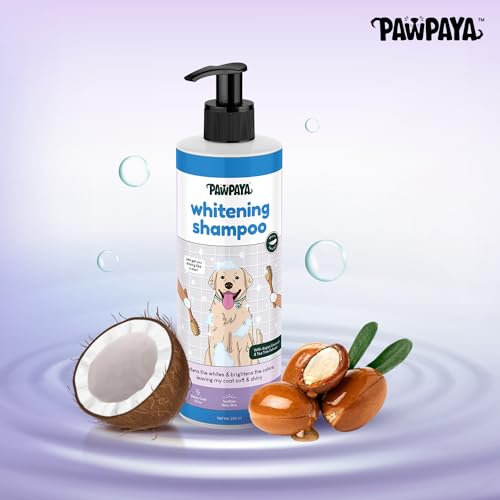 Image of Pawpaya Shampoo Pawpaya Shampoo for Dogs | Gentle Deep Cleansing Formula for Healthy Skin & Soft, Shiny Coat | Suitable for All Dog Breeds & Coat TypesDogs (Whitening Shampoo)
