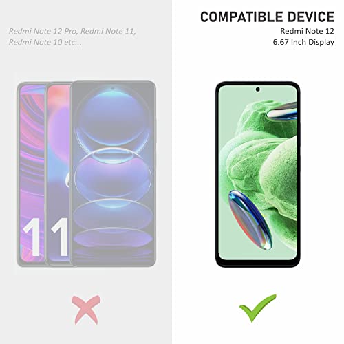 Image of Mr.Shield Top-Notch HD+ Tempered Glass Screen Protector Guard for Redmi Note 12 (6.67 Inch), 9H Hardness, Military Grade Protection, Easy Installation kit