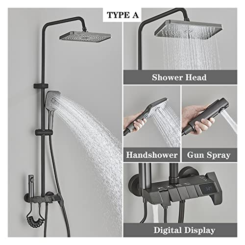 Robinet de cascade chaud et froid pour douche connectee grise piano - 3