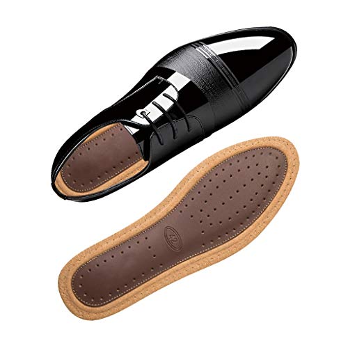 New Business Men's Cowhide Insole, Leather Insole, Bamboo Deodorant Insole, Shock Absorption Sole, Comfortable Foot (not Includi