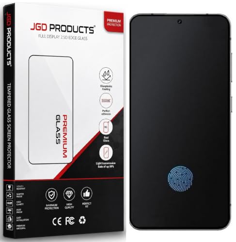 Image of JGD PRODUCTS 100% Fingerprint Working AG Matte Tempered Glass For Samsung Galaxy S24 5G (Gamming Temper) Full HD Edge to Edge Coverage, 9H Hardness /Matte Glass