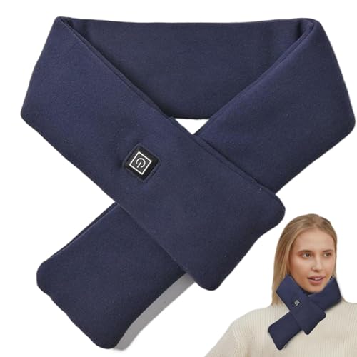 Almohadilla térmica eléctrica para el cuello,Bufanda térmica | Envoltura térmica para el cuello con 3 ajustes de temperatura,Accesorios de invierno con bufanda calentada inalámbrica, almohadilla térmi