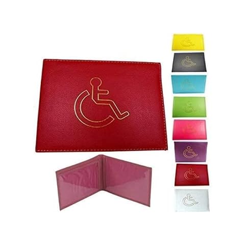 RSKGOODS New Soft Leather Disabled Badge Holder Wallet Disability Cover Cover