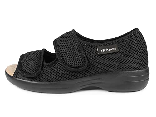 Image of SCHAWOS Sandals Stretch 06, for men and women, orthopedic, swollen feet, for seniors