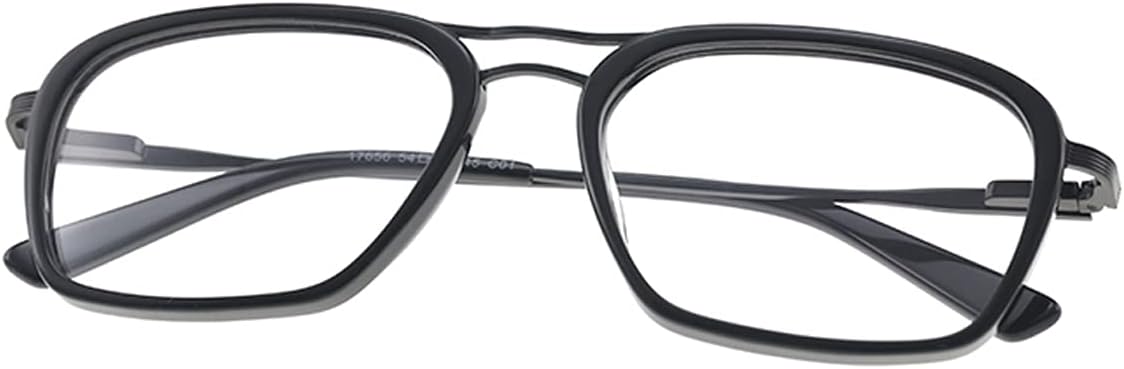 FeatherUnisex Black Square Prescription Eyewear Frames