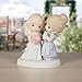 Precious Moments Mother of the Bride Figurine – Wedding Day Keepsake – Sentimental Mother Daughter Wedding Gift – Bisque Porcelain Collectible