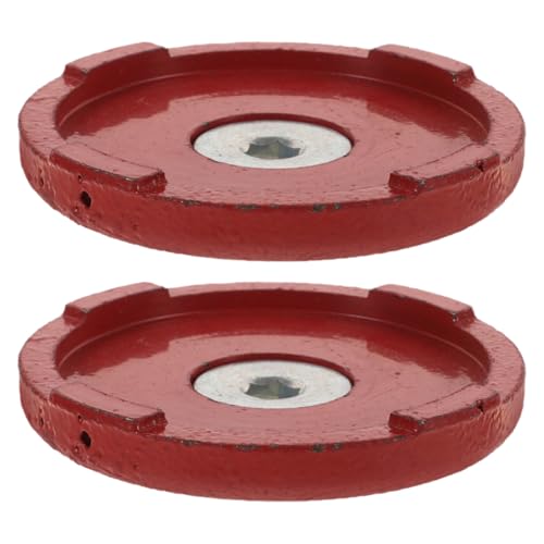 Abaodam Estabilizadores para Gato Hidráulico Doble Bomba, 2 Unidades, Bandeja para Rueda Delantera, Rueda Giratoria de Goma Resistente, Accesorios para Remolques de Camping y Rv, Bloque