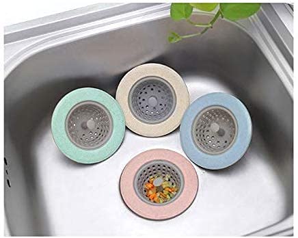 nishtha 4 Pieces Silicon Sink Strainer Kitchen Drain Basin Basket Filter Stopper Sink Drainer (Random Color), 11 cm-image-38