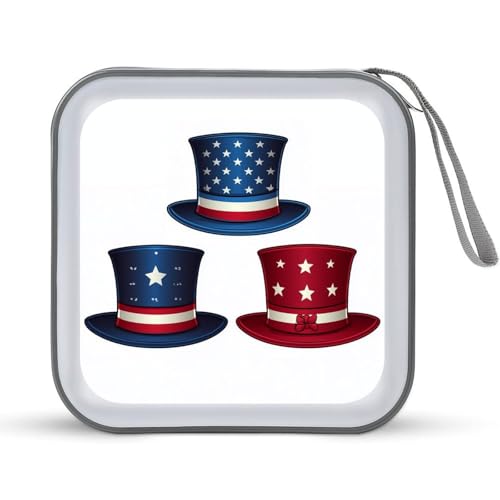 Three Top Hat DVD Storage Case Portable