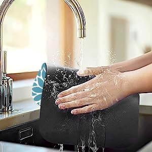 Image of KRLZ Dish Drying Mat, Super Absorbent, Non-Slip, Quick-Drying with Dirt-Repellent Rubber Sole, Dish Drying Mat Sink for Kitchen, Coffee Machine, Cutlery, Glasses