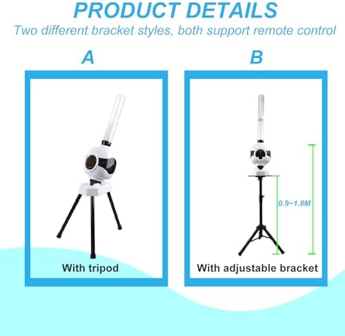 Automatic Banton Shuttlecock Serving Machine with Remote Control, Metal Bracket Feeder for Training, Perfect for Badminton Players & Coaches