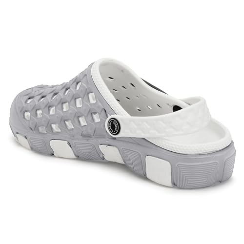Image of Inklenzo Men's Sandals Clogs Mules for Men & Boys - Cream Comfortable, Extra Soft, Lightweight, Non-Slip, Waterproof, Adjustable Back Strap, Stylish, Classic, Casual, Everyday Mules