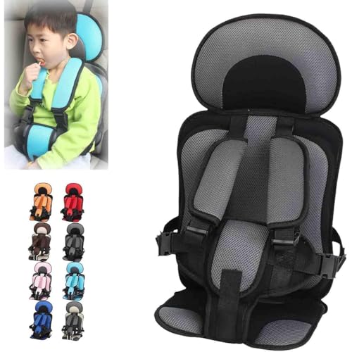 Fantastic-Kids-Toys Baby Car Safety Seat with Padded Mounting Strap – Back and Head Support Cushion – Easy to Install – Suitable for Ages (0-12 Years) (Black)