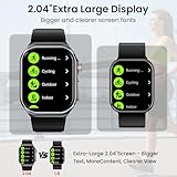 HIDAMEL Smart Watch ECG/HRV/BMI,70 Days Battery,2.04" Amoled Bluetooth Calls Health Watch with Blood Pressure/SpO2/Heart Rate/Body Temperature/Sleep Monitoring Fitness Watch for Android& iOS - Image 4