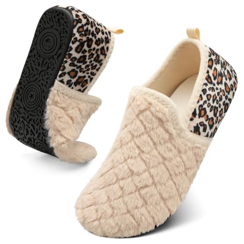 Spesoul Furry Slip-On Sock Slippers