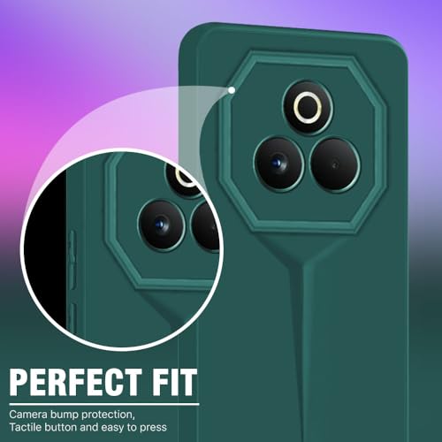 Image of WOW IMAGINE Back Cover for Realme P3 Pro 5G | Blade Series Ultra Thin Case with Lightweight Design | Camera Protection | Soft Matte Silicone Flexible Mobile Case - Green