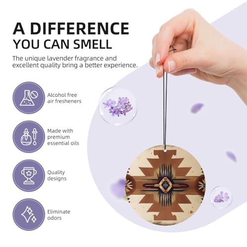 Hojas aromáticas con patrones nativos para auto miniatura 5