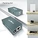 USB Extender Over Ethernet RJ45 LAN Extension, with 4 USB 2.0 Ports, Transmit 50m/165ft Over Ethernet Cat5/5e/6/7, Support Power Over Cable, Play and Plug, No Driver Required