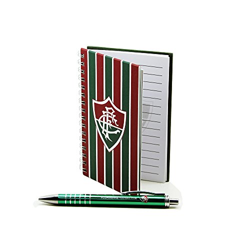Caneta Roller Pen De Metal Com Caderno - Fluminense