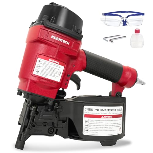 KEENTECH Pneumatic Coil Siding Nail Gun (CN55)
