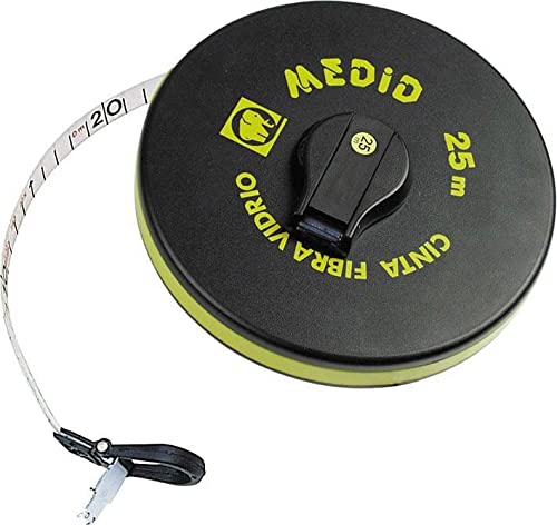Medid MD/121050GF Cinta métrica de fibra con uña plegable, 50 m