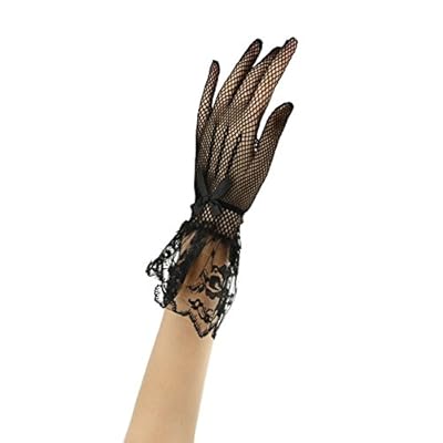 Liying Neu Kurz Spitzenhandschuhe Brauthandschuhe Damen Spitze Handschuhe Hochzeit Abend Party Sexy Hochzeithandschuhe – Bild 3