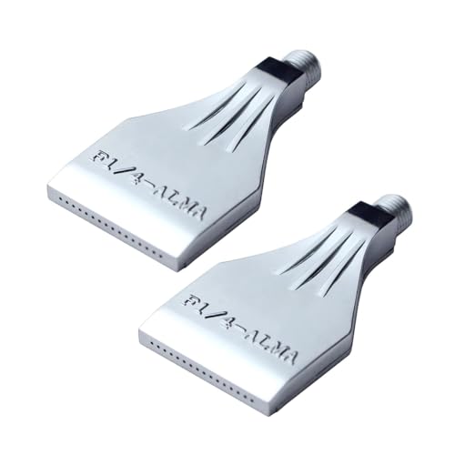 2pcs Blowing Wind Nozzle G1/4 Flat Air Nozzle, Aluminum Alloy High Pressure Spray Nozzle, 16 Hole Air/Water Nozzle for Cleaning Cooling, Fits Most Pipes and Systems, Easy to Install