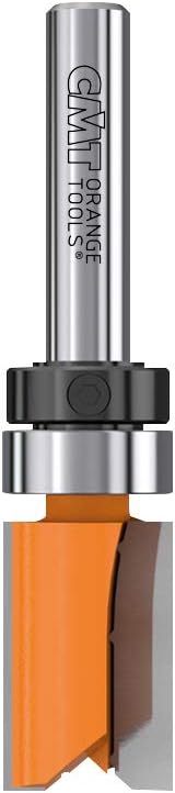 CMT 811.127.11B Pattern Bit with Bearing, 1/4" Shank, 1/2" Diameter, Carbide-Tipped, Orange