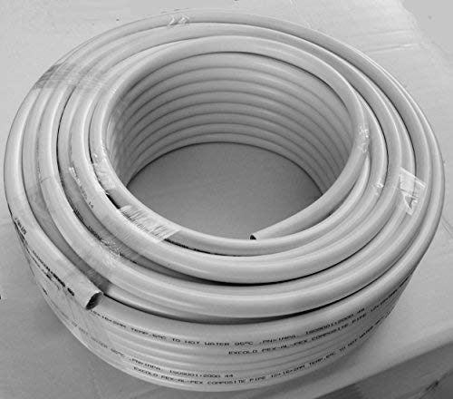 Tubo compuesto de aluminio, 100 m, multicapa, 16 mm, para conexión de radiadores, calefacción por suelo radiante, agua fría y caliente, PEX AL PEX, tubo 16 x 2 1216