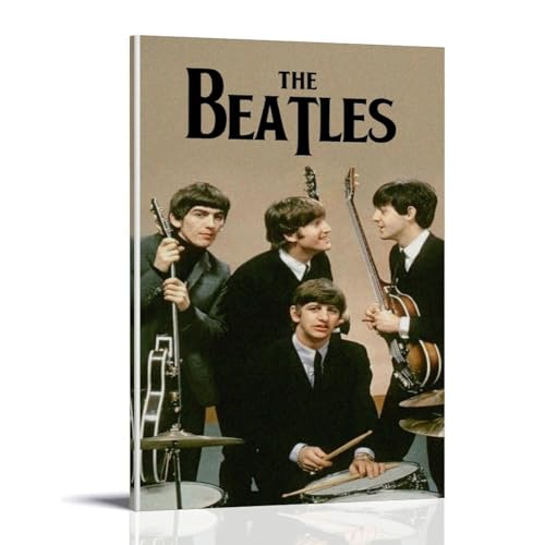 EVMILA Poster décoratif sur toile The Beatles Rock Band – Impression d’art moderne pour chambre à coucher – 20 x 30 cm - Les Beatles, Paul McCartney, John Lennon, RIngo Starr, George Harrison EVMILA Poster décoratif sur toile The Beatles Rock Band - Impression d'art moderne pour chambre à coucher - 20 x 30 cm