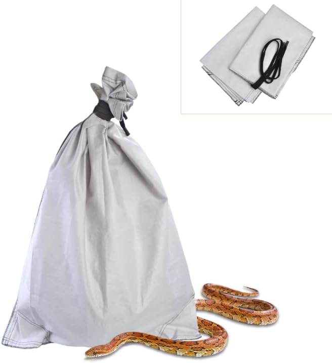 Bolsa de Transporte para Répteis com Cordão e Cantos para Manejo Seguro pranovo 2 Unidades