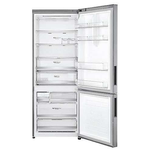 Geladeira LG Smart Bottom Inverse 451 Litros Inox 110V GC-B659NSM