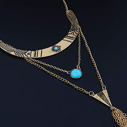 Image of Yellow Chimes Gold-Plated Alloy Necklace for Women and Girls