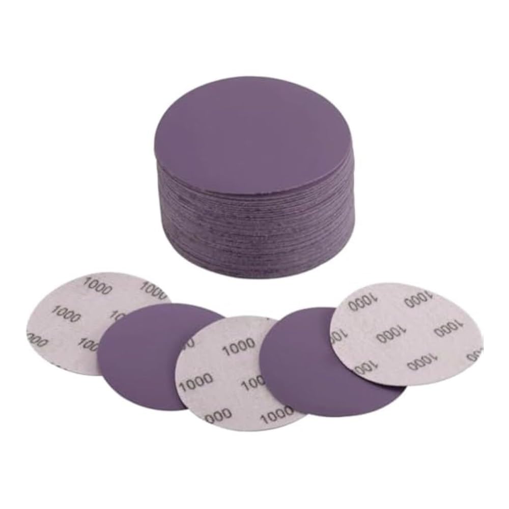 Juego de papel de lija húmedo y seco, 5 pulgadas, 124 Uds., almohadillas de pulido con gancho y bucle y almohadilla de interfaz for un pulido eficiente en varias superficies(Mixed)