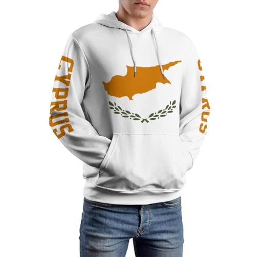 Sweat-shirt à capuche Chypre unisexe confortable pour éviter le froid