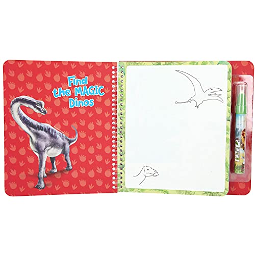 Depesche 11496 - Dino World Aqua Magic-Book Malbuch inkl. Wasser-Stift, Ausmal-Buch mit Wasser, Mal-Spaß für Kinder mit… – Bild 5