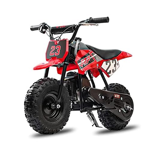 FRP DB002 50CC 2-Stroke Kid Dirt Bike, Mini Kid Dirt Bikes W/EPA Approved Gas Powered Engine for Kids, Upgrade Tires for Kid Dirt Bike Gas Speed Up 20 Mph Weight Support 165 LB