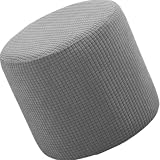 Hockerbezug Rund & Rechteckig – Stretch Schutzhülle Für Fußhocker & Pouf, Maschinenwaschbar, Elastischer Saum, Atmungsaktiver Stoff Für Wohnaccessoires & Sitzauflagen(C,30x45cm/12x18)