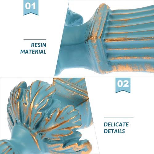 Estante flotante de resina tallada estilo europeo para una decoración de pared premium 4