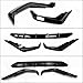 Ombialo 3pcs Rear Diffuser Compatible with Toyota Corolla 4-Door Sedan 2019-2023 Rear Bumper Diffuser Lip Valance Splitter Body Kit with Corner Winglet Bumper Splitter Extension PP Glossy Black