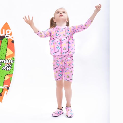 Image of Toddler Kids One-Piece Float Swimsuit with Adjustable Buoyancy UPF 50+ Sun Protection for Beach Pool Boys Girls