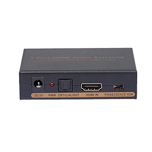 KAJIA NK-912 2 Portas HDMI Splitter Video Switcher Extrator de Áudio Configuração EDID de Áudio 2 Sa