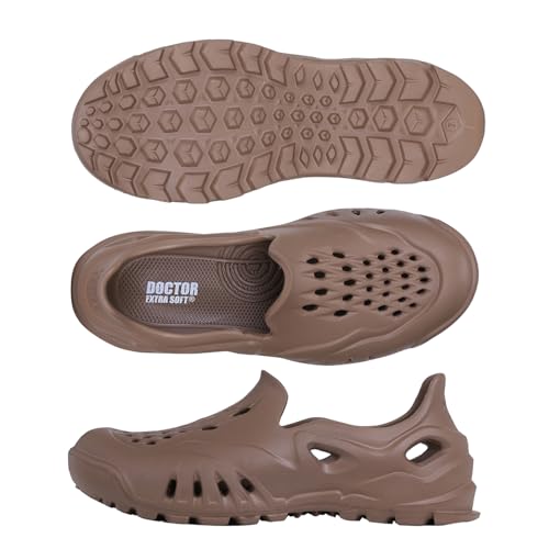 Image of DOCTOR EXTRA SOFT Men's Classic Slip On Clogs /Sandals /Shoes For Adult|Casual & Breathable|Comfortable|Lightweight|Stylish & Anti-Skid|Waterproof Rainy & Everyday Use Mules For Gents & Boys D-528