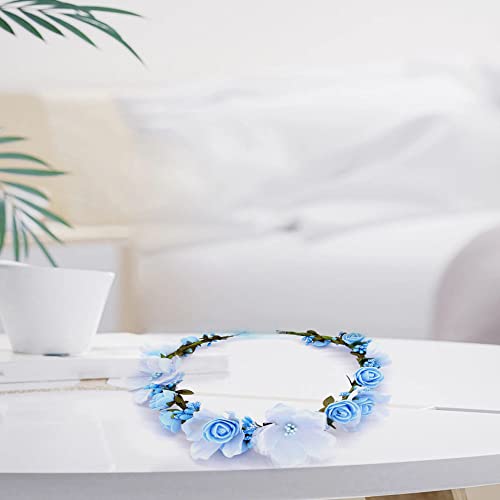 Flower Wreath, Garland Headpiece, Simulation Flower Crown Headband - Image 4