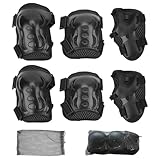 Verstellbare Polster: Mit mehreren verstellbaren Gummibändern und Klettverschlüssen können Sie die Enge der Protektoren individuell anpassen, um maximalen Komfort und Sicherheit zu gewährleisten. Dieses schoner set kinder passt sich perfekt den Bedürfnissen jedes Kindes an