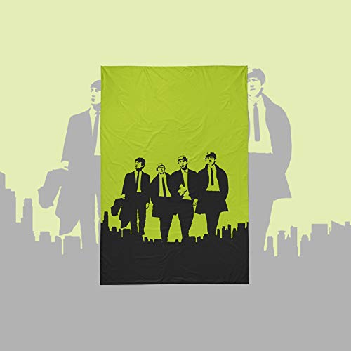 no!no! Beatles Bedding 3 Pieces Double Size Cartoon Duvet Cover Quilt with The Picture of Beatles +1 Pillowcase - Les Beatles, Paul McCartney, John Lennon, RIngo Starr, George Harrison no!no! Beatles Bedding 3 Pieces Double Size Cartoon Duvet Cover Quilt with The Picture of Beatles +1 Pillowcase – Image 6