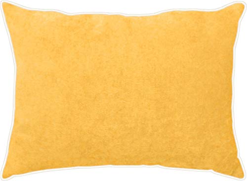 APELT TAHITI_30x40_51 Kissen gefüllt \"Velour-Samt Uni\", gelb